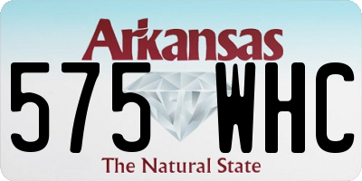 AR license plate 575WHC