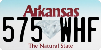 AR license plate 575WHF