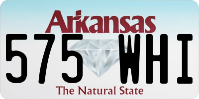 AR license plate 575WHI