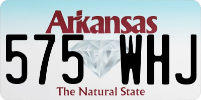 AR license plate 575WHJ