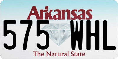 AR license plate 575WHL