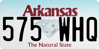 AR license plate 575WHQ