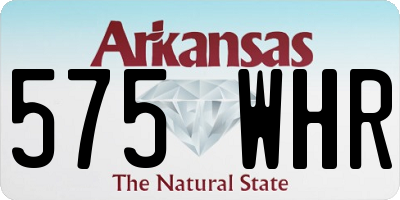 AR license plate 575WHR