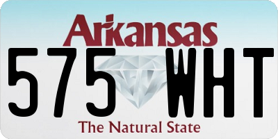 AR license plate 575WHT