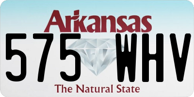 AR license plate 575WHV