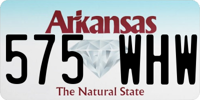 AR license plate 575WHW
