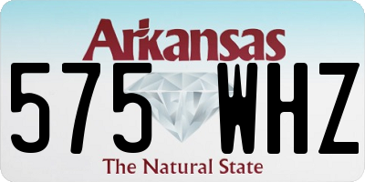 AR license plate 575WHZ