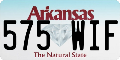 AR license plate 575WIF