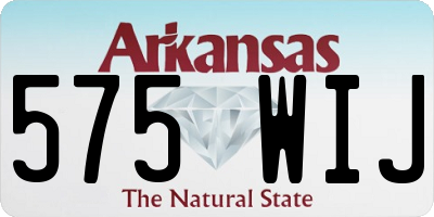 AR license plate 575WIJ