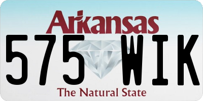 AR license plate 575WIK