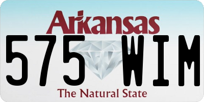 AR license plate 575WIM