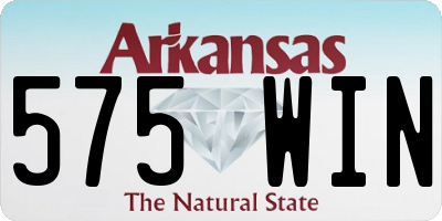AR license plate 575WIN