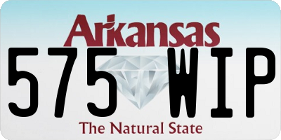 AR license plate 575WIP