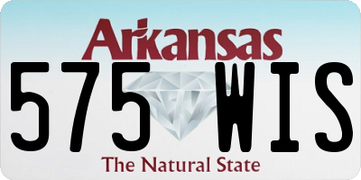 AR license plate 575WIS