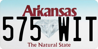 AR license plate 575WIT