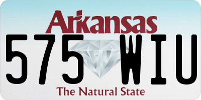 AR license plate 575WIU