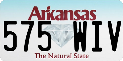 AR license plate 575WIV
