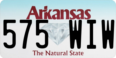 AR license plate 575WIW