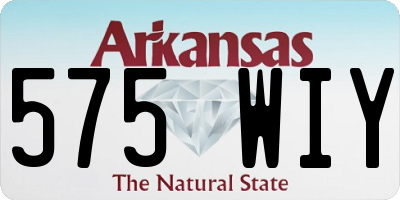 AR license plate 575WIY