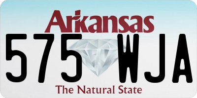 AR license plate 575WJA