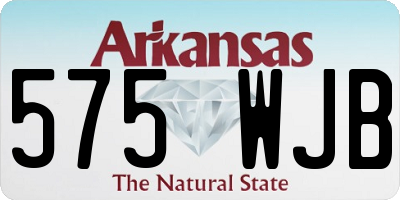 AR license plate 575WJB