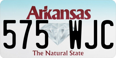 AR license plate 575WJC