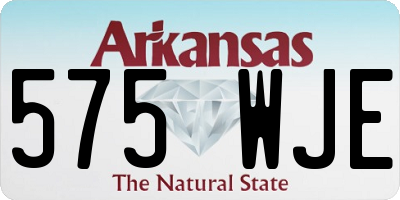 AR license plate 575WJE