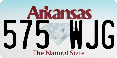 AR license plate 575WJG