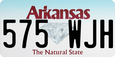 AR license plate 575WJH