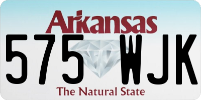 AR license plate 575WJK