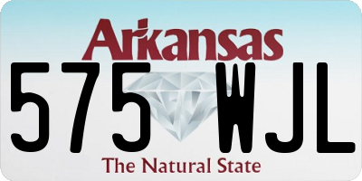 AR license plate 575WJL