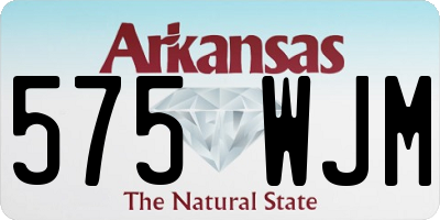 AR license plate 575WJM
