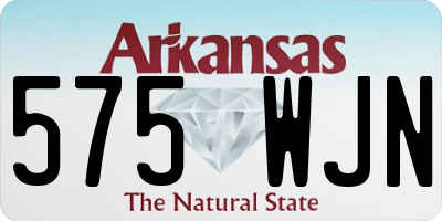 AR license plate 575WJN