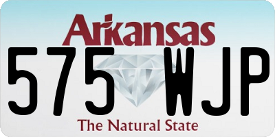 AR license plate 575WJP
