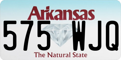AR license plate 575WJQ