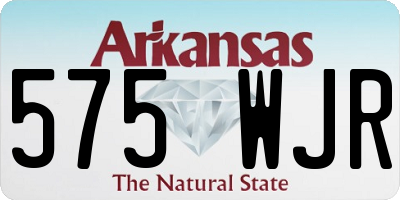 AR license plate 575WJR