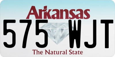 AR license plate 575WJT