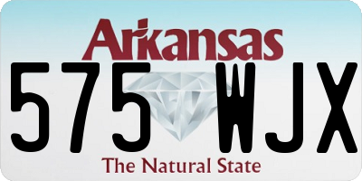 AR license plate 575WJX