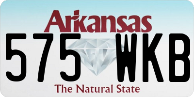 AR license plate 575WKB