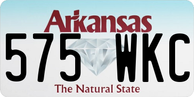AR license plate 575WKC