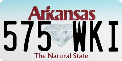 AR license plate 575WKI