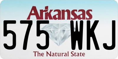 AR license plate 575WKJ