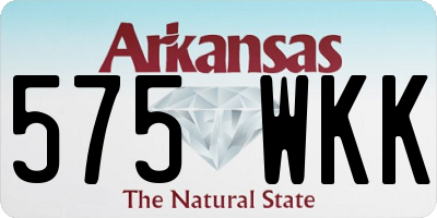 AR license plate 575WKK