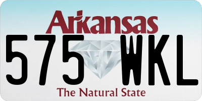 AR license plate 575WKL