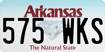 AR license plate 575WKS