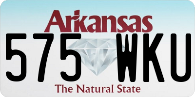AR license plate 575WKU