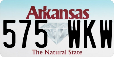 AR license plate 575WKW