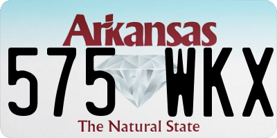 AR license plate 575WKX