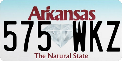 AR license plate 575WKZ