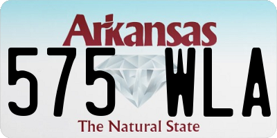 AR license plate 575WLA